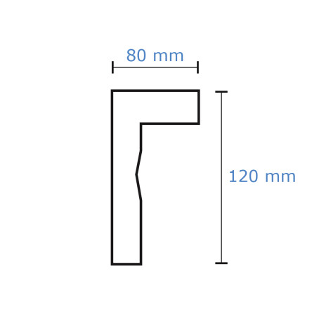Listwa do zabudowy karnisza GK10 #6