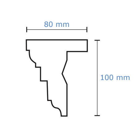 Listwa do zabudowy karnisza GK12 #5