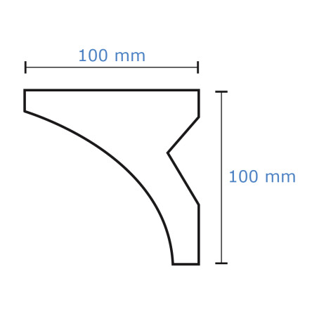 Listwa do zabudowy karnisza GK13 #5